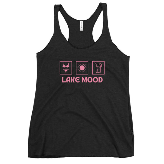 Lake Mood Bikini Sun Drink Women's Racerback Tank