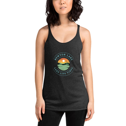 Newton Lake Sunset Women's Racerback Tank