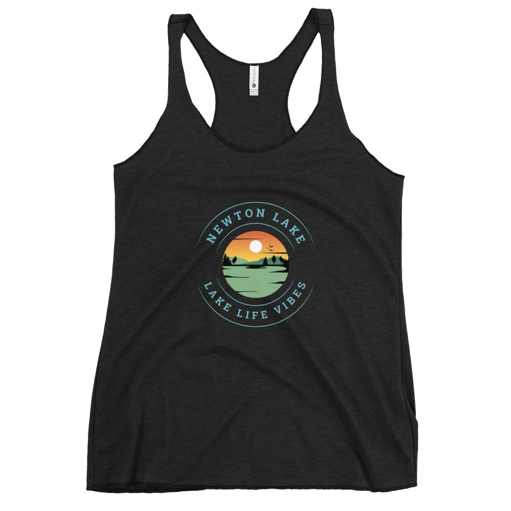 Newton Lake Sunset Women's Racerback Tank