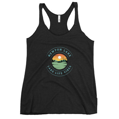 Newton Lake Sunset Women's Racerback Tank