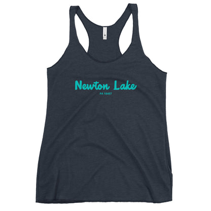 Newton Lake PA 18407 Women's Racerback Tank
