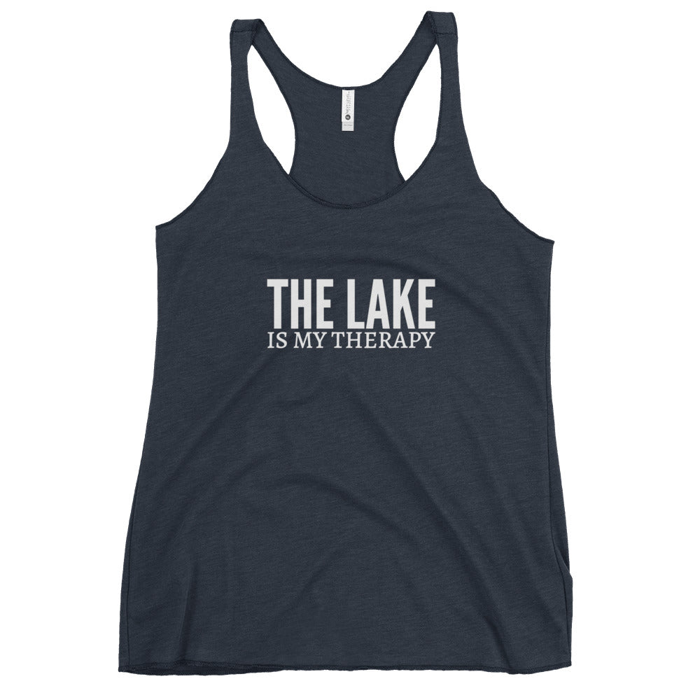 The Lake Is My Therapy Women's Racerback Tank