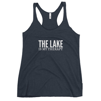 The Lake Is My Therapy Women's Racerback Tank