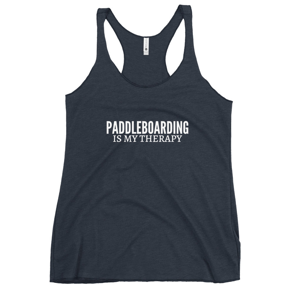 Paddleboarding Is My Therapy Women's Racerback Tank
