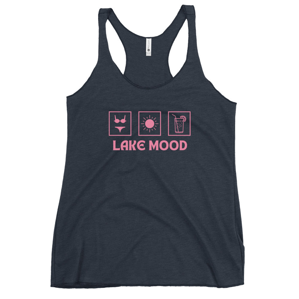 Lake Mood Bikini Sun Drink Women's Racerback Tank