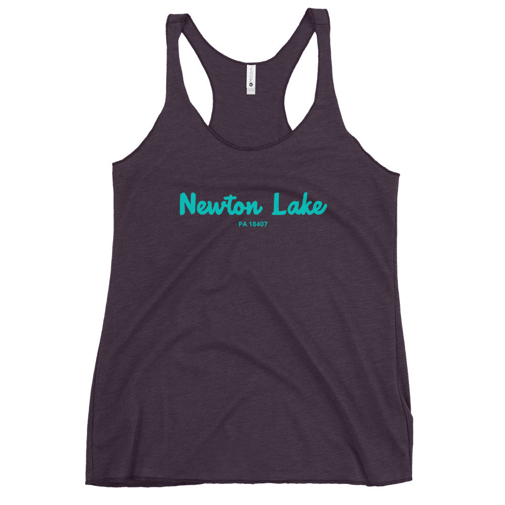 Newton Lake PA 18407 Women's Racerback Tank