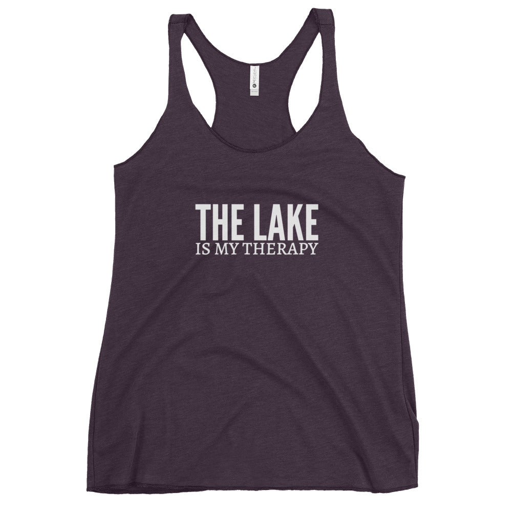 The Lake Is My Therapy Women's Racerback Tank