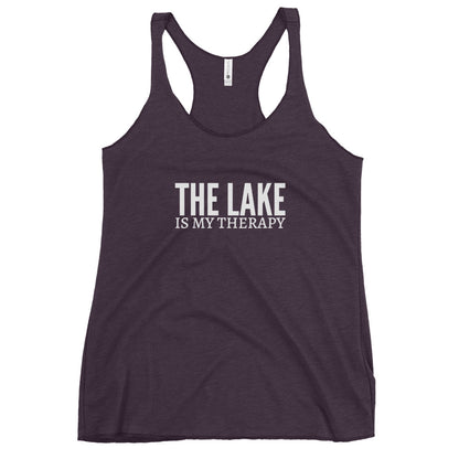 The Lake Is My Therapy Women's Racerback Tank