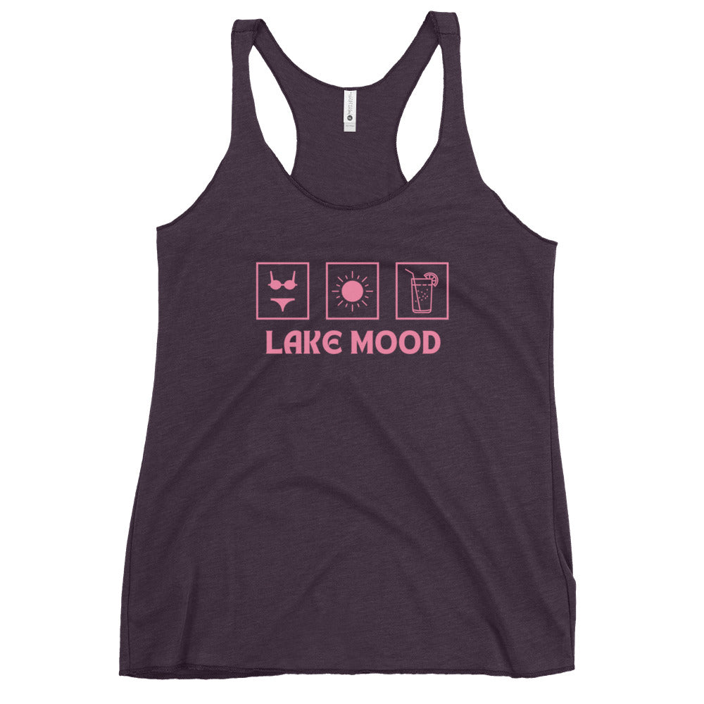 Lake Mood Bikini Sun Drink Women's Racerback Tank