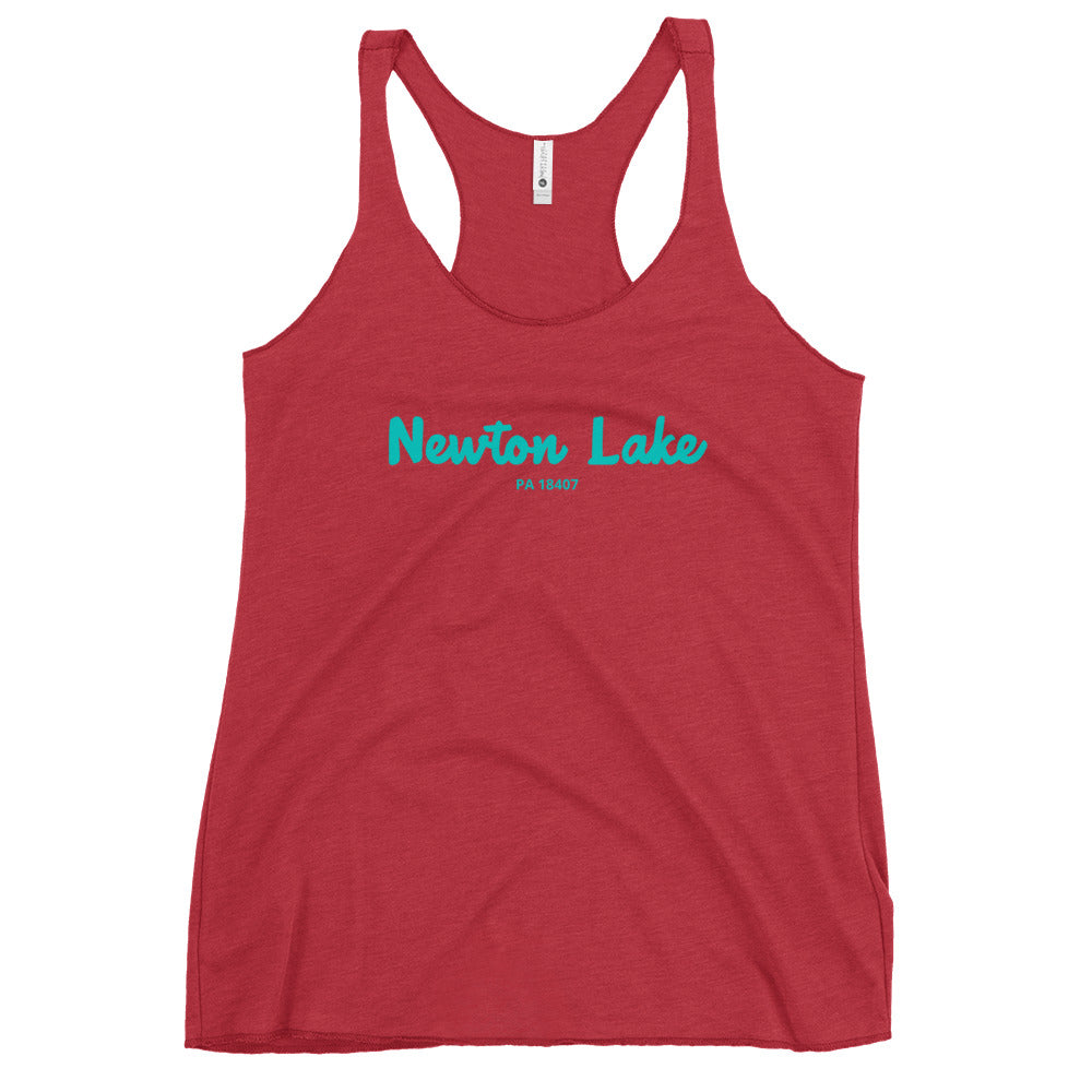 Newton Lake PA 18407 Women's Racerback Tank