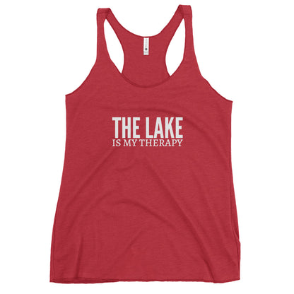 The Lake Is My Therapy Women's Racerback Tank