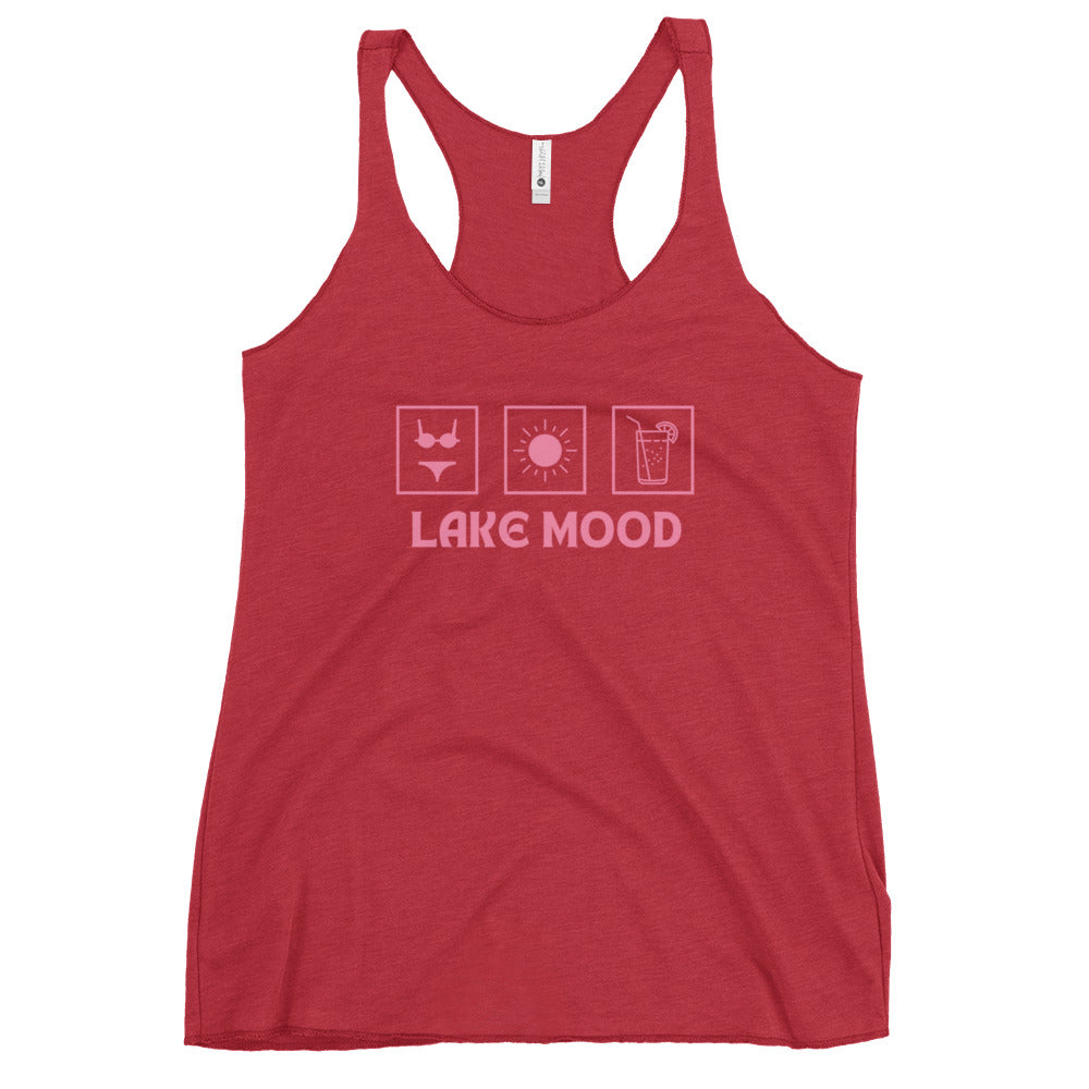 Lake Mood Bikini Sun Drink Women's Racerback Tank