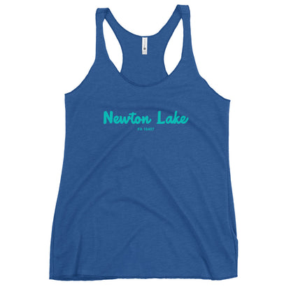 Newton Lake PA 18407 Women's Racerback Tank