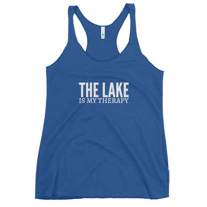 The Lake Is My Therapy Women's Racerback Tank