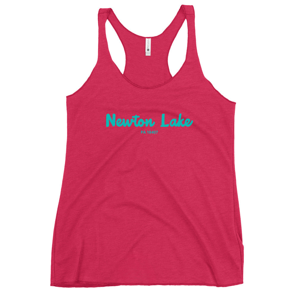 Newton Lake PA 18407 Women's Racerback Tank