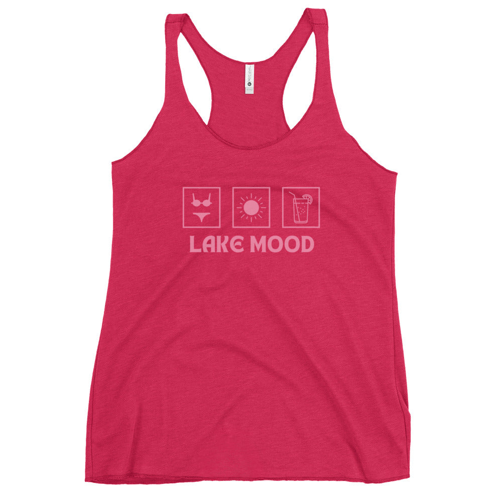 Lake Mood Bikini Sun Drink Women's Racerback Tank
