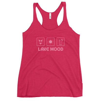 Lake Mood Bikini Sun Drink Women's Racerback Tank