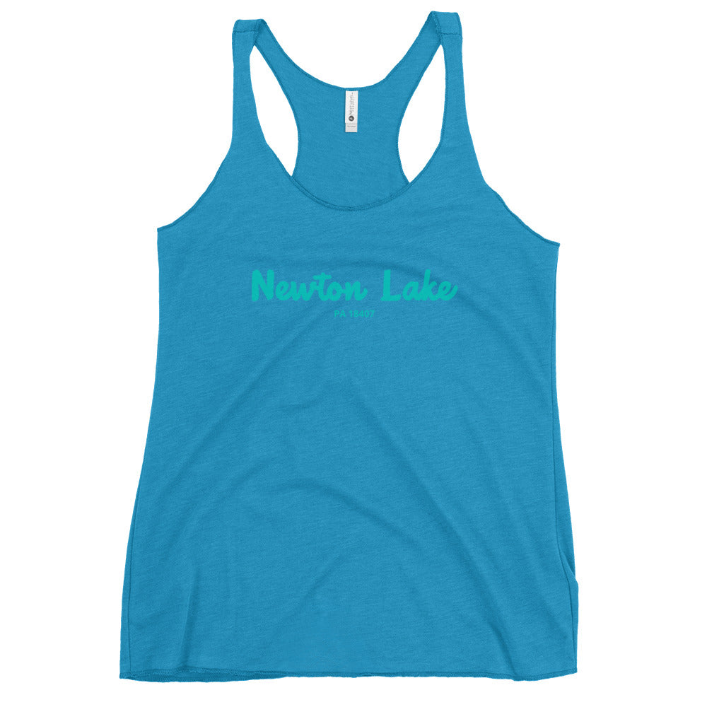 Newton Lake PA 18407 Women's Racerback Tank
