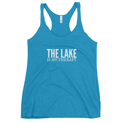 The Lake Is My Therapy Women's Racerback Tank